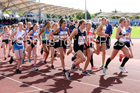 Womens under-17s  Northern 3 Stage Road Relay, SportsCity, Manchester. Photo: David T. Hewitson/Sports for All Pics